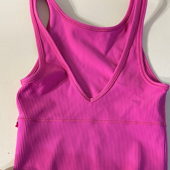 lululemon athletica Pink Ribbed Tank Top - Picture 2 of 3